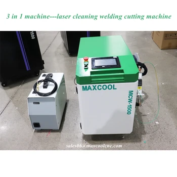 Maxcool 2000W Rezanie, Zváranie A Rust Remover Tri V Jednom, Laserové Čistiaci Stroj Na Predaj