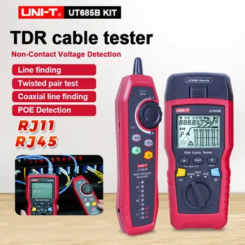 OSN-T UT685B AUTA Handeld TDR Kábel Tester POE Funkcia Drôt Sledovanie Siete Line Kontrola Vysoké Rozlíšenie