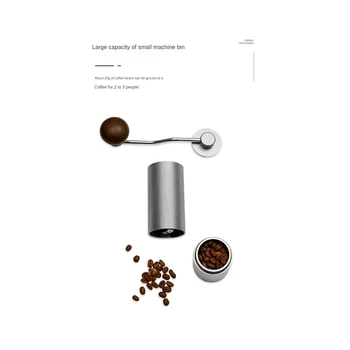 Ručný Mlynček na Kávu Prenosné Mletie Kávy s Nastaviteľným Hrubosti Kapacita Mlynček na Kávu Espresso-A