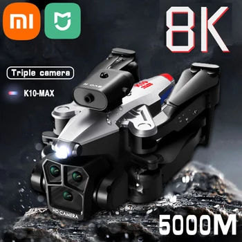 Xiao MIJIA K10Max Drone 8K Professinal Tri Kamery širokouhlý Optický Tok Lokalizácia Štyroch smeroch Prekážkou Vyhýbanie RC 5000M