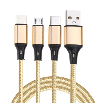 USB Multi Nabíjací Kábel, 3 in1 Viacerých Telefónu Kábel USB, C Multi Kábel Typu C MicroUSB pre Telefóny, Tablety, Dropship