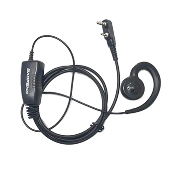 2 Pin G-Tvar Slúchadlo Headset Mikrofón pre BAOFENG UV5R Kenwood K PG/TH/TK HYT Dve Spôsobom Rádio Bezpečnosť Walkie Talkie Príslušenstvo