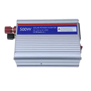 300W 500W Solárny Invertor DC12V Na AC230V 2.1 AUSB Modifikovaná Sínusová Napätie Adaptér do Auta Poplatok Konvertor