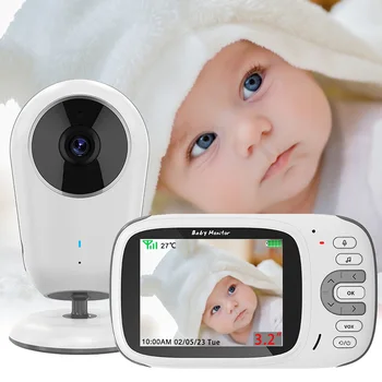 Baby Monitor Bezdrôtový Video Nové 3.2 Palcový Intercom Monitorovanie Teploty Opatrovateľka Nanny Nočné Videnie Bezpečnostné Kamery Babyphone
