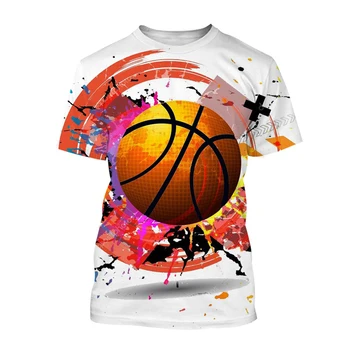 Nová Basketbal-Krátke rukávy T-shirt 3d-tlačených Topy pre Mužov a Ženy