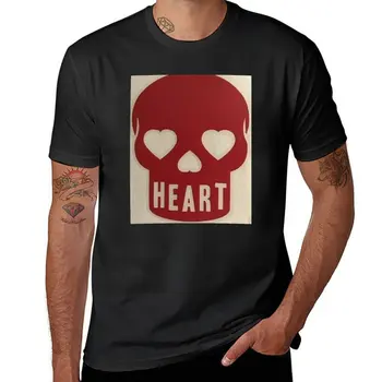 Nové Srdce Lebky T-Shirt vintage t tričko T-shirt pre chlapca ťažkej váhe, t košele nové vydanie t košele, tričká pre mužov pack