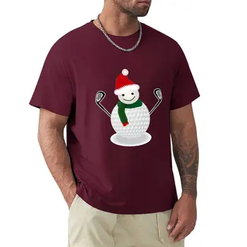 Golf Loptu Snehuliak Vtipné Vianočné T-shirt Golf milenca T-Shirt anime T-tričko pre chlapca, pánske t-shirts