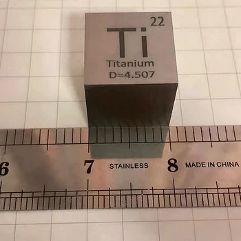 1PC Titán Kubických Prvok Dĺžka 10 mm Ti ≥ 99,5% - Nú Hobby Darček