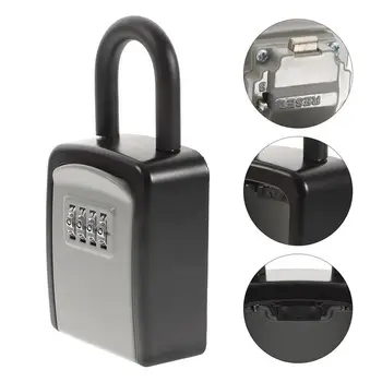 Odolný Proti Poveternostným Vplyvom Key Lock Box Kód Kombinácia Bezpečnostného Zámku Vonkajšie Tlačidlo Úložný Box Resettable Kód Bezpečnostný Kľúč Zámok Box