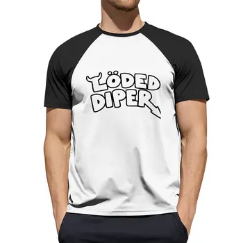 Loded Diper T-Shirt vintage oblečenie muž oblečenie prispôsobené t košele, mens dlho rukáv t košele
