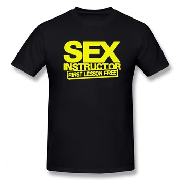Sex Inštruktor Zábavné Kreatívne Muži Mens T Tričko Novinka Krátky Rukáv O Krk Bavlna Bežné T-shirt Top Čaj