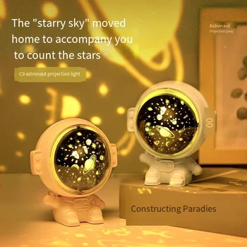 Hudba Galaxy Star Projektorom Hviezdnej Oblohy Nočné Svetlo Astronaut Lampa Izba Decr Dar Dieťaťa Deti Detské Vianočné Spaceman Premietacie