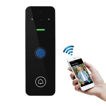 Smart Video Zvonček Intercom WIFI Access Control Diaľkovo Otvoriť Mobilný Telefón Pre Vila