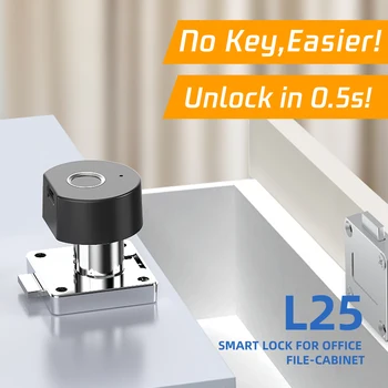 L25 Smart Home Digitálny Elektronický Zámok Skrinka Na Zásuvky Smart Biometrický Snímač Odtlačkov Zámok Keyless Obytných Zabezpečenia Ochrany