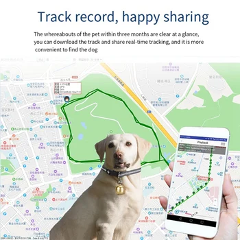 2G Psa Sledovania Golier Vyhľadávač Google Mape v Reálnom Čase Sledovanie Pre Pet GPS Lokátor Plastové Striebro