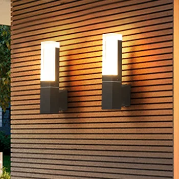 Vonkajšie Akryl LED Verandu Nástenné svietidlo 7W 12W Mimo Záhrady, Balkón, vchodové Dvere Nástenné Svietidlo Nepremokavé Povrchovú montáž na Stenu Sconces