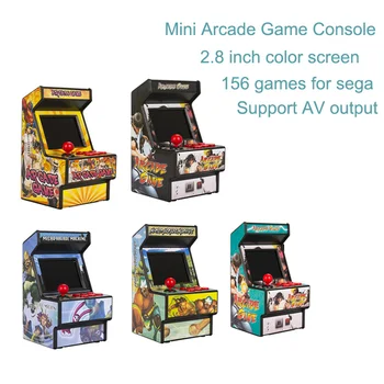 Retro Mini Arcade Hrateľné Stroj 156 Hry pre Sega 2.8 Palcový Farebný Displej Prenosné Vreckové Herné Konzoly Podporu AV Výstup