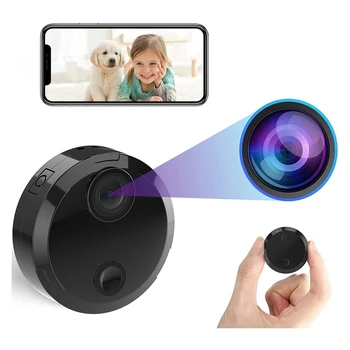 Fotoaparát, 1080P Full Fotoaparátom, Micro-Fotoaparát S Motion Detect A 4, Nočné Videnie Lampy, Bezpečnostné Kamery S Nahrávanie, Slučka
