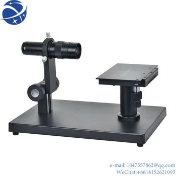 YunYiHorizontal Stereo Mikroskopom Stojan 50mm Výstroj Krúžok Držiak Rozsahu Doska X-Y Fáze Zaťaženia Stôl + 180X C-Mount Objektív