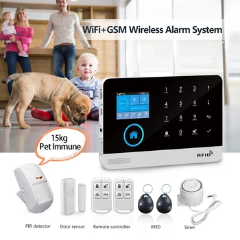 PG103 4G Tuya Wifi Alarm Systém S Pet imunita Snímač Pohybu IP Kamera, Bezdrôtové Smart Home Security Podporu Alexa EÚ Plug