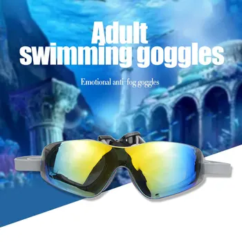 Unisex Profesionálny Vodotesný Plávanie Okuliare, Anti-Fog UV Ochrany HD Plávanie Okuliare pre Dospelých Potápanie, Vodné Športy Okuliare