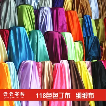 Saténové látky/solid Farba Satin staré Čínske Šaty Tang Vyhovovali Cheongsam Šaty Oblečenie Podšívka Hodvábny Satén Tkaniny