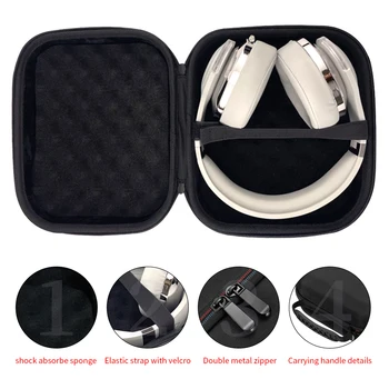 Pevný EVA Skladovanie Vrecko pre Edifier HECATE G5BT Slúchadlá Box pre Edifier HECATE G4 Prenosný Headset Cestovné puzdro
