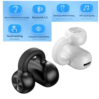 Bezdrôtový Bluetooth 5.3 Slúchadlá Kostné Vedenie TWS Slúchadlá Ľahký Pohodlný Headset Športové Slúchadlá Ucho s Mic
