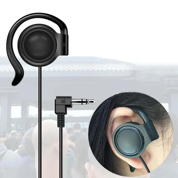3,5 mm Počúvať Len Slúchadlo Headset Slúchadlá jednostranný Ucho-montáž vodiaci Drôt Explainer Pre Rádio Sprievodca Systém F4510A