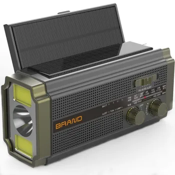 AM/FM/WB Multi Kapela Solárne Rádio, Ručné elektrární, Rádio, Mobilný Telefón, Núdzový pohon, SOS Alarm, LED Svetlá