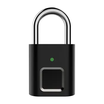Nový USB Smart Thumbprint Dvere visacie zámky Nabíjateľná Dverí Zamky Odtlačkov prstov Smart Visiaci zámok Keyless Rýchle Odomknutie Drop Shipping