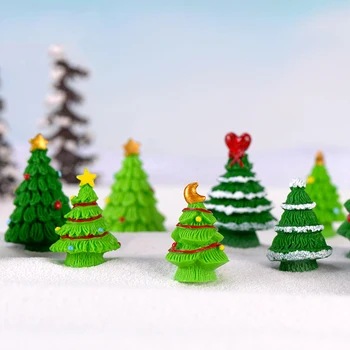 Mini Živice Ozdoby, Dekorácie Zelený Vianočný Stromček DIY Micro Krajiny Vybavenie Výrobkov Záhrada Dekor Figúrky Miniatúr
