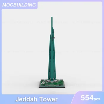 Jeddah Veža Architektúry Model MOC Stavebné Bloky pre Zobrazenie DIY Zhromaždiť Tehly Vzdelávacie Tvorivé Deti Hračka Darčeky 554PCS