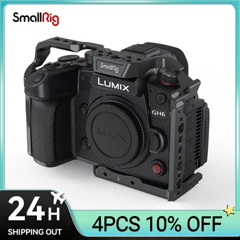 SmallRig Úplné Fotoaparát Klietka pre Panasonic pre LUMIX GH6 Vstavané Arca-Švajčiarsky Rýchle Uvoľnenie Doska Prenosné Kamery Klietky Auta 3784