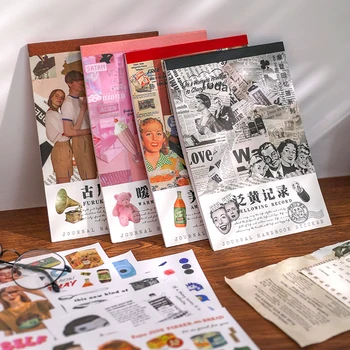 20 Listov Klasická Spomienky Tenké Nálepky Knihy Vintage Príručka DIY Dekorácie, Nálepky, Štítok Album Scrapbooking kancelárske potreby